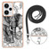 Xiaomi Poco F5 / Redmi Note 12 Turbo Electroplating Dual-side IMD Phone Case with Lanyard - Totem Elephant