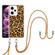 Xiaomi Redmi Note 12 Pro 5G Global Electroplating Dual-side IMD Phone Case with Lanyard - Leopard Print