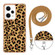 Xiaomi Redmi Note 12 Pro 5G Global Electroplating Dual-side IMD Phone Case with Lanyard - Leopard Print