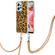 Xiaomi Redmi Note 12 4G Electroplating Dual-side IMD Phone Case with Lanyard - Leopard Print