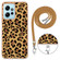 Xiaomi Redmi Note 12 4G Electroplating Dual-side IMD Phone Case with Lanyard - Leopard Print