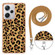 Xiaomi Redmi Note 12 Pro+ Global Electroplating Dual-side IMD Phone Case with Lanyard - Leopard Print