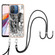 Xiaomi Redmi 12C / 11A 4G Electroplating Dual-side IMD Phone Case with Lanyard - Totem Elephant