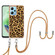 Xiaomi Redmi Note 12 5G Global Electroplating Dual-side IMD Phone Case with Lanyard - Leopard Print