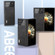 Xiaomi Mix Fold 3 ABEEL Dual Color Cowhide Texture PU Phone Case - Black