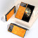 Xiaomi Mix Fold 3 ABEEL Dual Color Lichi Texture PU Phone Case - Orange Xiaomi Mix Fold 3 ABEEL Dual Color Lichi Texture PU Phone Case - Orange