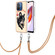 Xiaomi Redmi 12C / 11A 4G Electroplating Dual-side IMD Phone Case with Lanyard - Lucky Dog