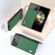 Xiaomi Mix Fold 3 ABEEL Genuine Leather Litchi Texture Phone Case - Green