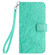 Xiaomi Redmi 12C Tree Birds Embossed Pattern Leather Phone Case - Green
