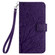 Xiaomi Redmi 12C Tree Birds Embossed Pattern Leather Phone Case - Purple