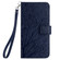 Xiaomi Redmi Note 12 Pro 5G Global Tree Birds Embossed Pattern Leather Phone Case - Blue