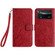 Xiaomi Poco X4 Pro 5G Tree Birds Embossed Pattern Leather Phone Case - Red