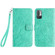 Xiaomi Redmi Note 10 5G Tree Birds Embossed Pattern Leather Phone Case - Green