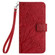 Xiaomi Redmi 10C Tree Birds Embossed Pattern Leather Phone Case - Red