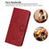 Xiaomi Redmi 10C Tree Birds Embossed Pattern Leather Phone Case - Red