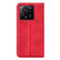 Xiaomi 13T Retro-skin Magnetic Suction Leather Phone Case - Red