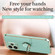 Xiaomi Redmi Note 12R XINLI Straight Edge 6D Electroplate TPU Phone Case with Ring Holder - Mint Green