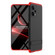 Xiaomi Redmi 12R GKK Three Stage Splicing Full Coverage PC Phone Case with Stand - Black Red