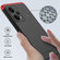 Xiaomi Redmi 12R GKK Three Stage Splicing Full Coverage PC Phone Case with Stand - Black Red