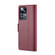 Xiaomi 12T /12T Pro/Redmi K50 Ultra CaseMe 023 Butterfly Buckle Litchi Texture RFID Anti-theft Leather Phone Case - Wine Red