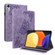 Xiaomi Pad 5 Pro 12.4 Butterfly Flower Embossed Leather Tablet Case - Purple