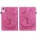 Xiaomi Redmi Pad SE 11 inch Butterfly Rose Embossed Leather Tablet Case - Rose Red