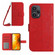 Xiaomi Poco F5 Skin Feel Sun Flower Embossed Flip Leather Phone Case with Lanyard - Red