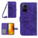 Xiaomi Redmi Note 12S Skin Feel Sun Flower Embossed Flip Leather Phone Case with Lanyard - Dark Purple