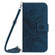 Xiaomi Poco F5 Skin Feel Sun Flower Embossed Flip Leather Phone Case with Lanyard - Inky Blue