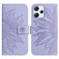 Xiaomi Redmi 12 4G Global Skin Feel Sun Flower Embossed Flip Leather Phone Case with Lanyard - Purple