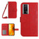 Xiaomi Poco F5 Pro Skin Feel Sun Flower Embossed Flip Leather Phone Case with Lanyard - Red