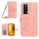 Xiaomi Poco F5 Pro Skin Feel Sun Flower Embossed Flip Leather Phone Case with Lanyard - Pink