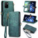 Xiaomi Redmi Note 11SE Geometric Zipper Wallet Side Buckle Leather Phone Case - Green