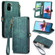 Xiaomi Redmi Note 10 4G Geometric Zipper Wallet Side Buckle Leather Phone Case - Green