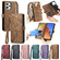 Xiaomi Redmi A1 Geometric Zipper Wallet Side Buckle Leather Phone Case - Purple