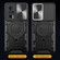 Xiaomi Poco F5 Pro/Redmi K60 CD Texture Sliding Camshield Magnetic Holder Phone Case - Red
