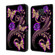 Xiaomi Redmi Note 9 Pro Crystal 3D Shockproof Protective Leather Phone Case - Purple Flower Butterfly
