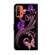 Xiaomi Redmi 9T Crystal 3D Shockproof Protective Leather Phone Case - Purple Flower Butterfly