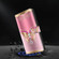 Xiaomi Redmi A1+ / A2 / A2+ Crystal 3D Shockproof Protective Leather Phone Case - Pink Bottom Butterfly