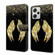 Xiaomi Redmi Note 12 Pro+ Crystal 3D Shockproof Protective Leather Phone Case - Golden Wings