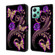 Xiaomi Redmi Note 12 5G Global / Poco X5 Crystal 3D Shockproof Protective Leather Phone Case - Purple Flower Butterfly