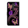 Xiaomi Redmi 9 Crystal 3D Shockproof Protective Leather Phone Case - Purple Flower Butterfly