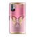 Xiaomi Redmi Note 10 5G Crystal 3D Shockproof Protective Leather Phone Case - Pink Bottom Butterfly