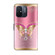 Xiaomi Redmi 11A 4G / Redmi 12C Global Crystal 3D Shockproof Protective Leather Phone Case - Pink Bottom Butterfly