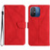 Xiaomi Redmi 11A Stitching Embossed Leather Phone Case - Red