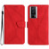 Xiaomi POCO F5 Pro 5G Stitching Embossed Leather Phone Case - Red