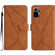Xiaomi POCO M5S Stitching Embossed Leather Phone Case - Brown