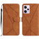 Xiaomi POCO X5 Pro Stitching Embossed Leather Phone Case - Brown