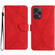 Xiaomi POCO F5 5G Stitching Embossed Leather Phone Case - Red