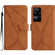 Xiaomi POCO F4 5G Stitching Embossed Leather Phone Case - Brown